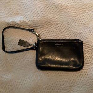 Coach zippered wristlet